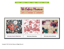 Tablet Screenshot of fabricmuseum.org